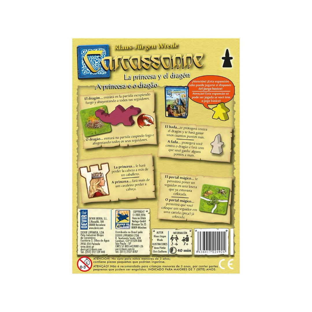 Carcassonne Expansión: La Princesa y el Dragon