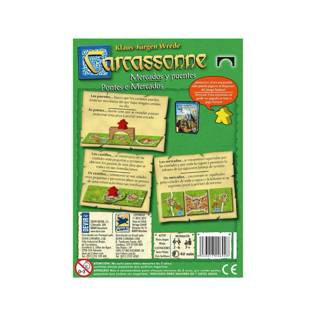 Carcassonne: Mercados y Puentes (Expansión)
