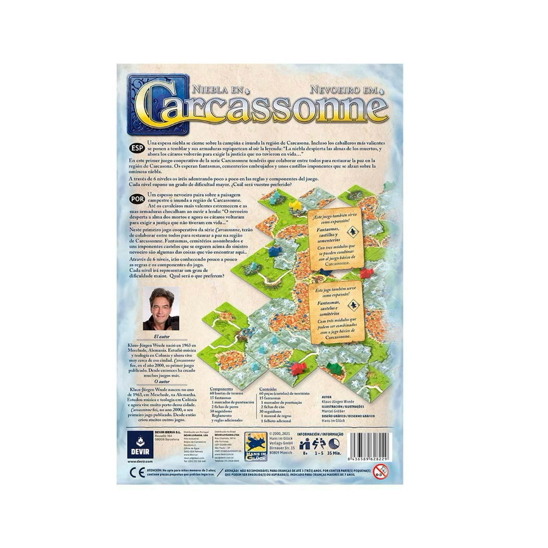 Carcassonne niebla en
